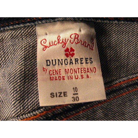 Lucky Brand Dungarees Jeans Sz 10/30 Distressed Button Fly Easy Riders Stright - Picture 9 of 12